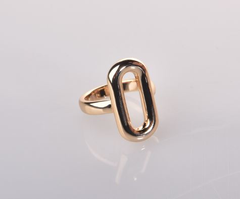 ANILLO ESLABÓN DORADO T16