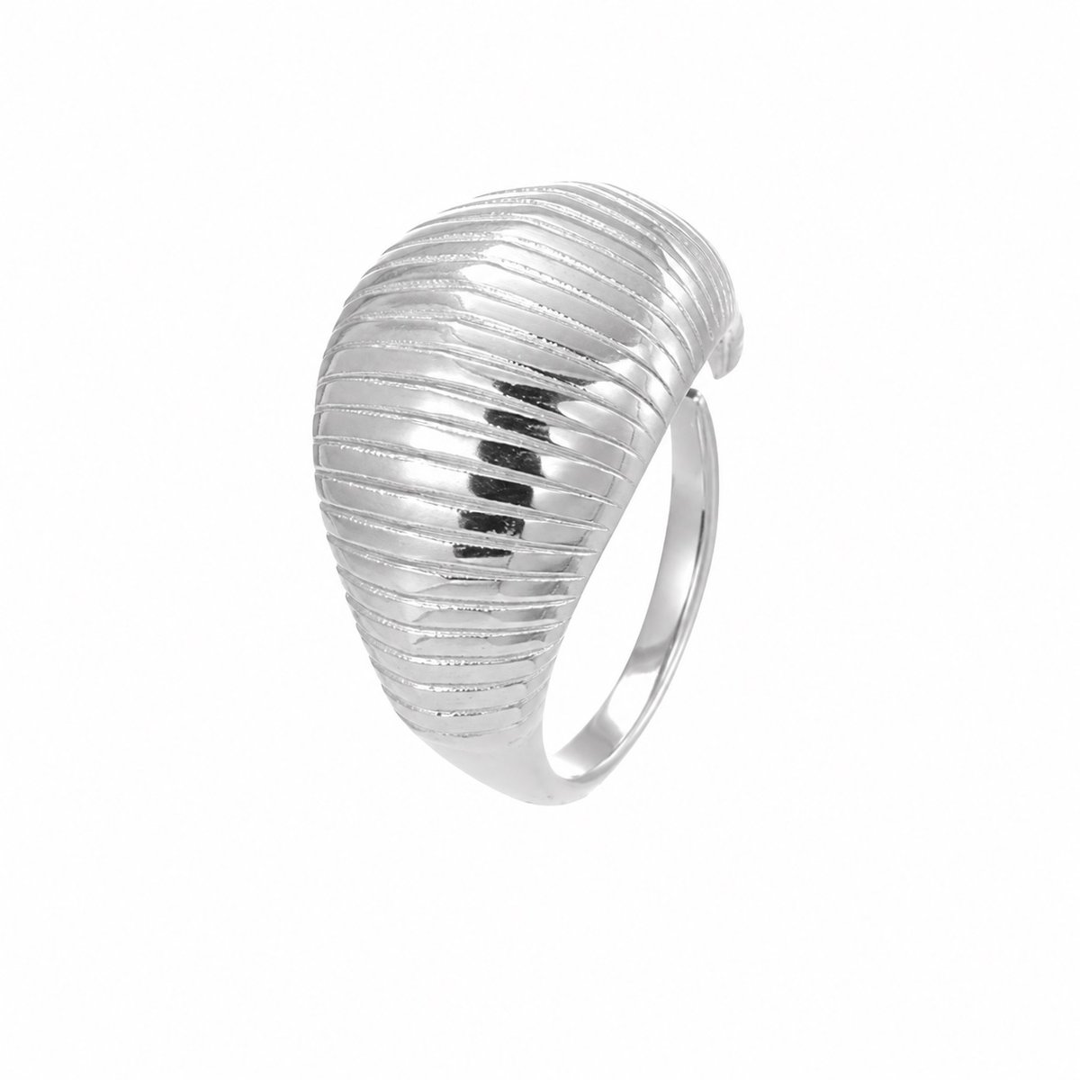 ANILLO SERPENTINA PLATEADO