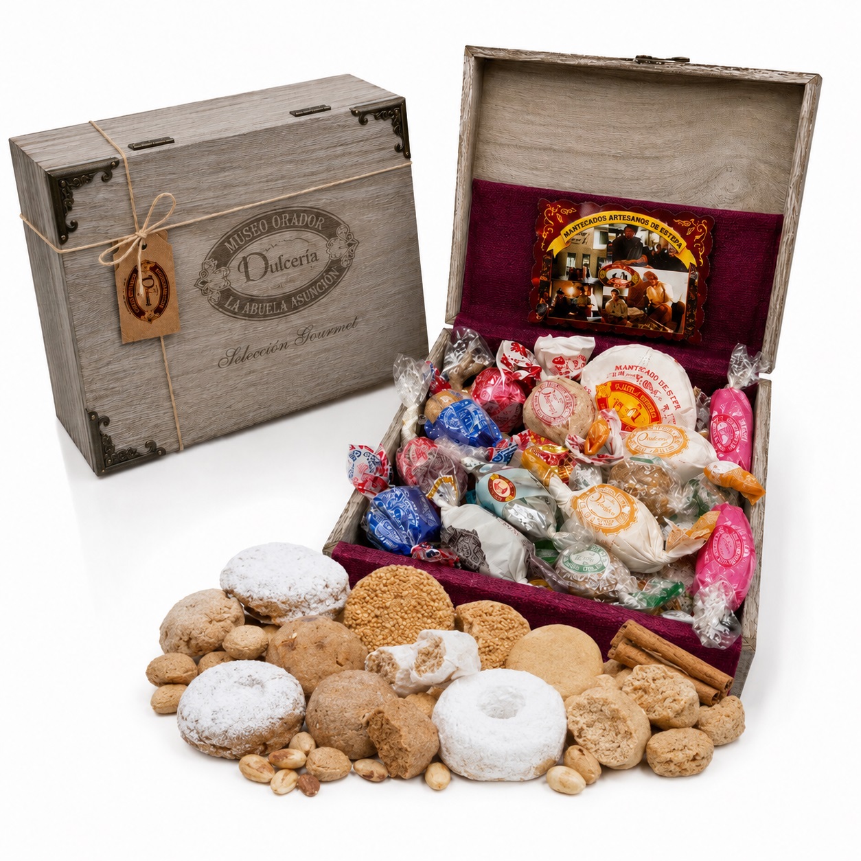 CAJA MADERA 900 G ESPECIAL REGALO