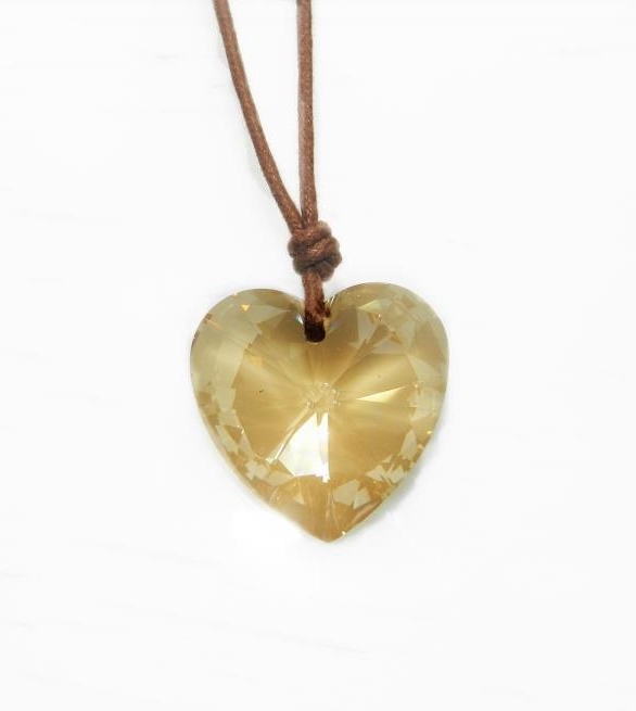 COLGANTE CORAZON 40MM GOLDEN SHADO