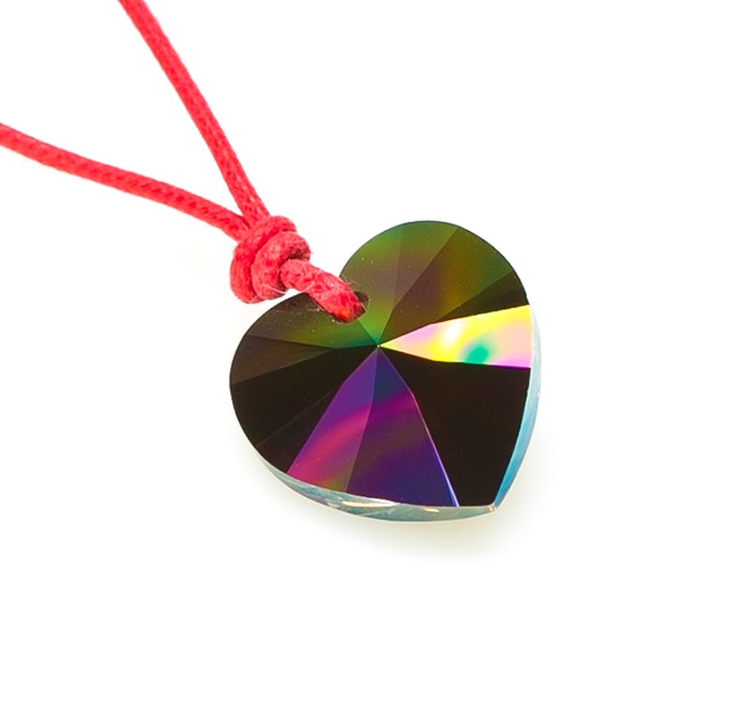 COLGANTE CORAZON RAINBOWDK CRISTAL SWAROVSKI 18 mm