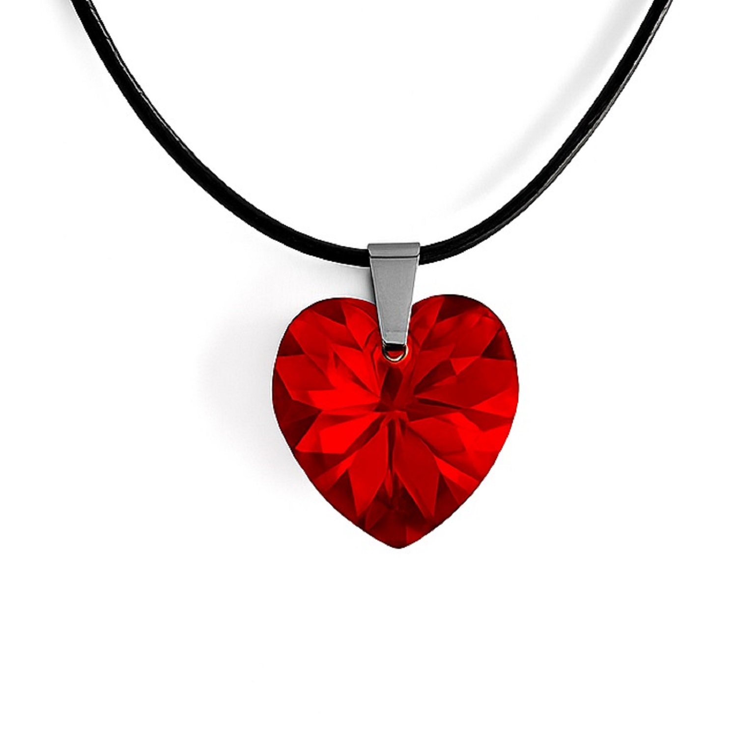 COLGANTE CORAZON SWAROVSKI LIGHT SIAM