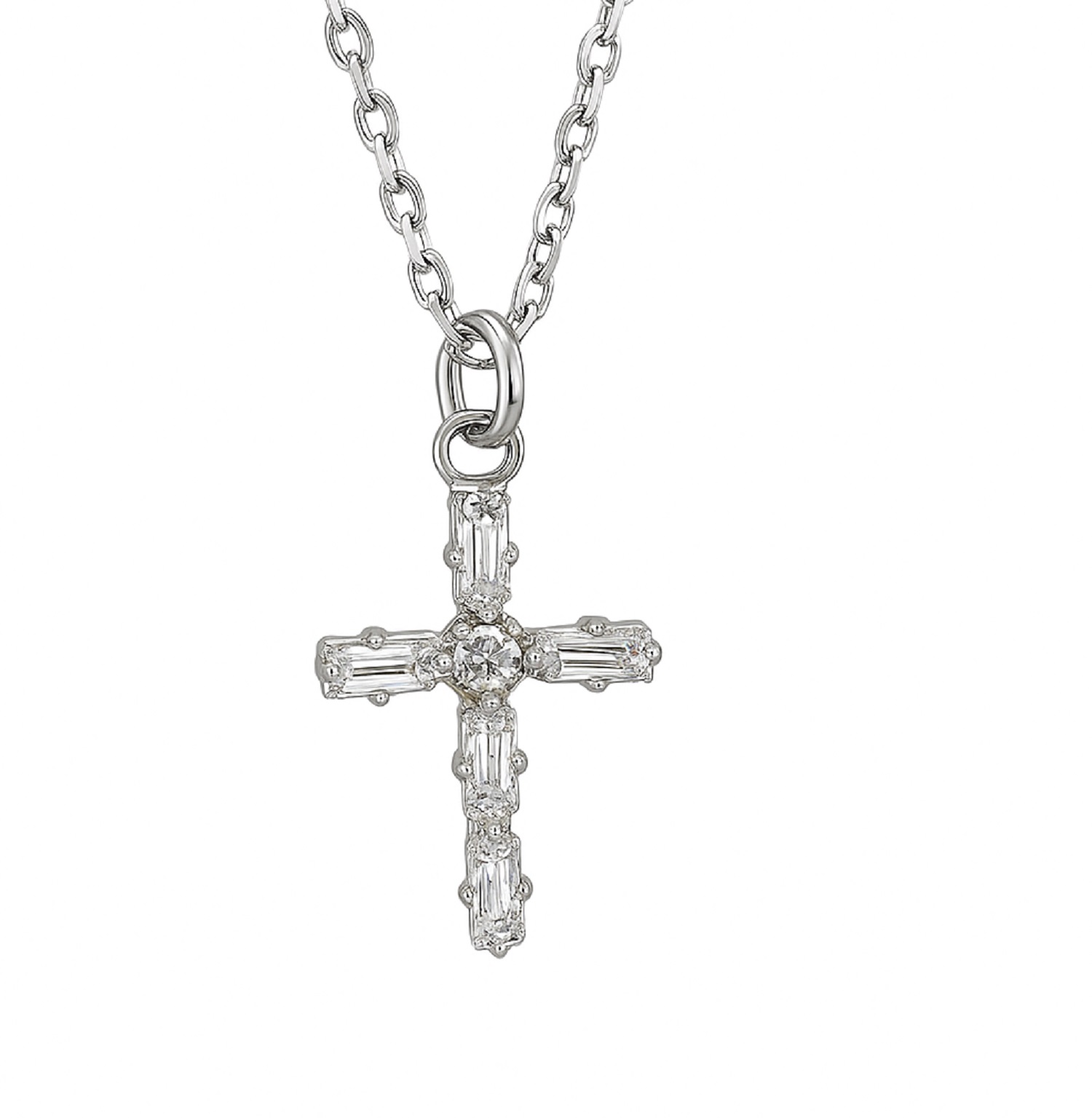 COLGANTE CRUZ BRASS CRISTAL SWAROVSKI