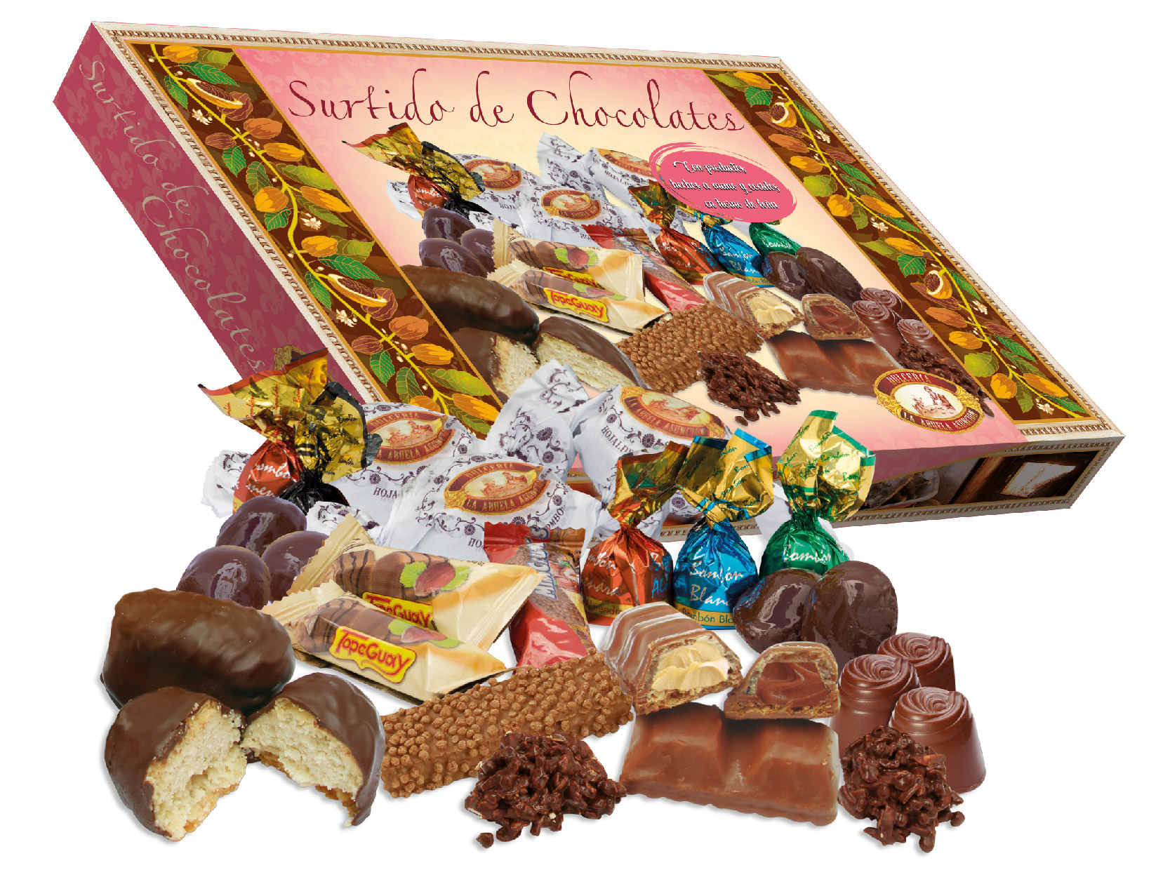 ESTUCHE SURTIDO DE CHOCOLATES 380 gr.