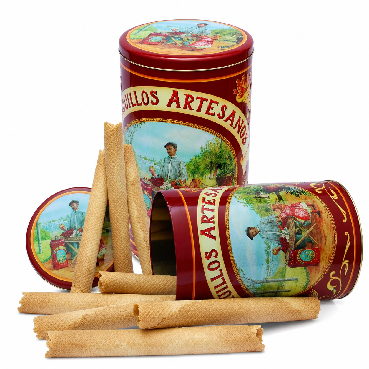 LATA BARQUILLOS ARTESANOS DE VAINILLA 350 gr.