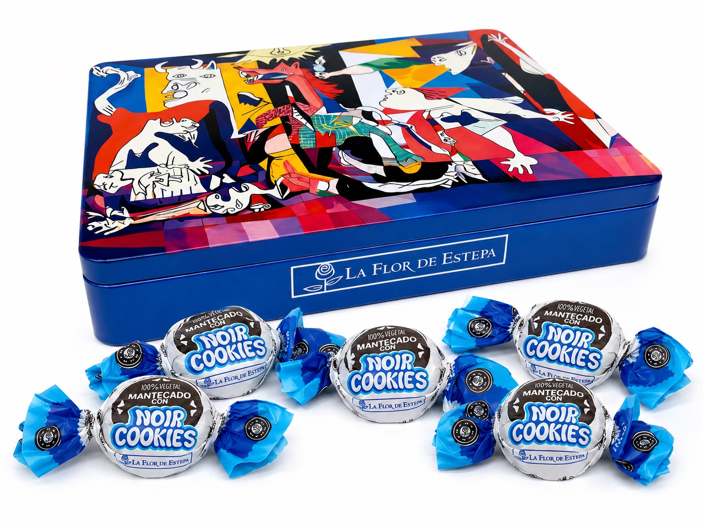 LATA METALÍCA GUERNIKA CON MANTECADOS OREO 500 gr.