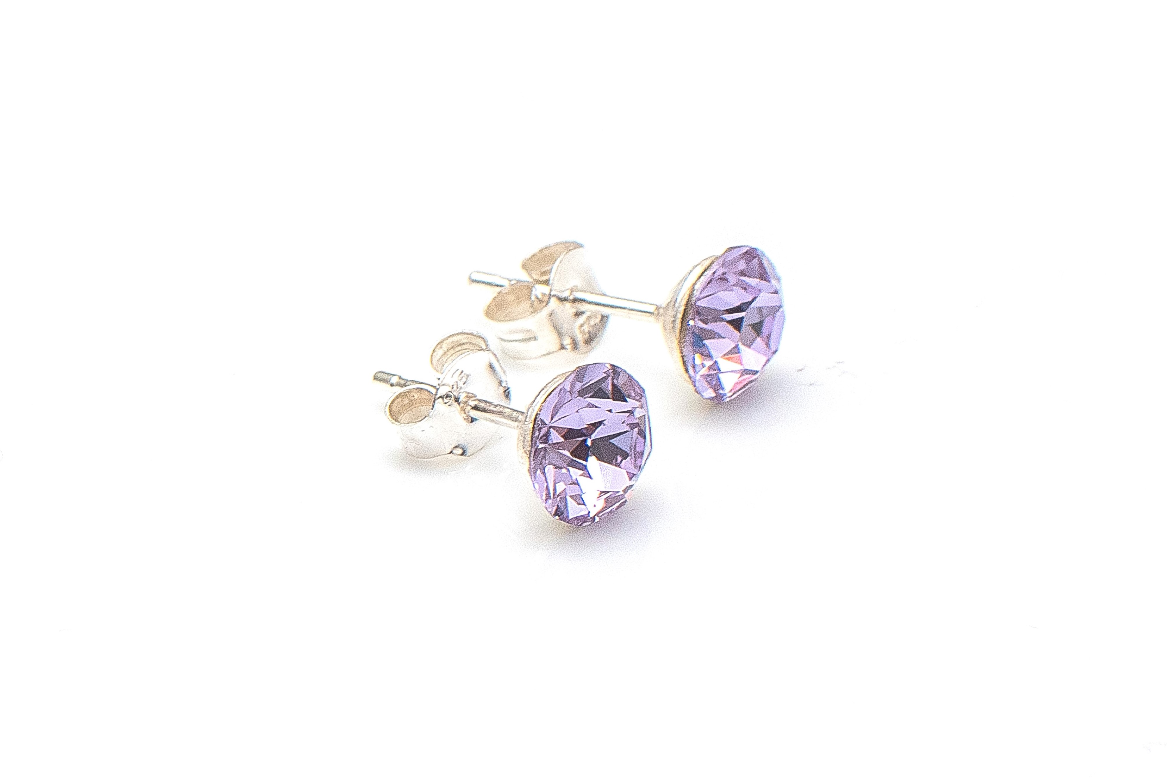 PENDIENTES CHATONS VIOLET CRISTAL SWAROVSKI