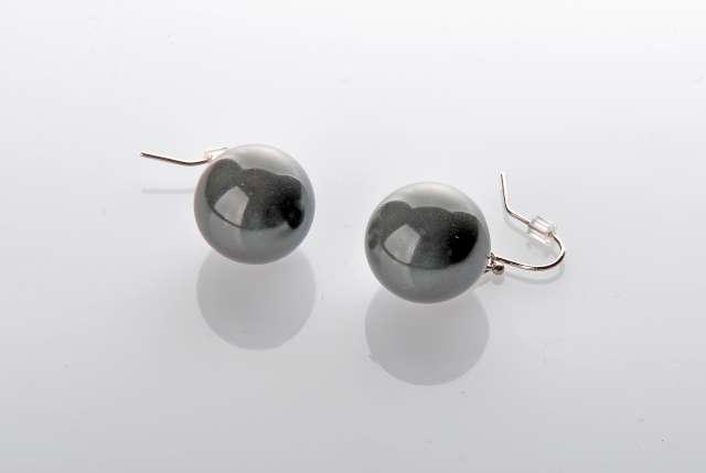 PENDIENTES GANCHO BOLOCAS GREY