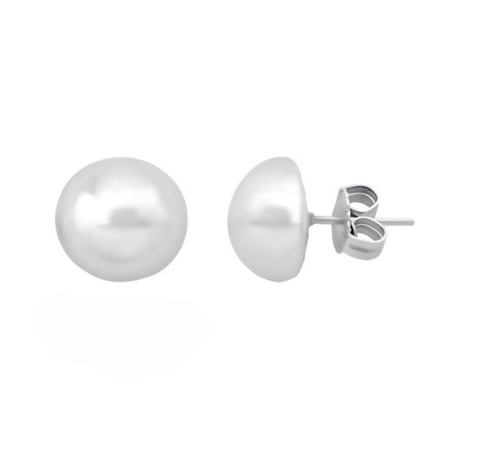 PENDIENTES PERLA BLANCA 8mm