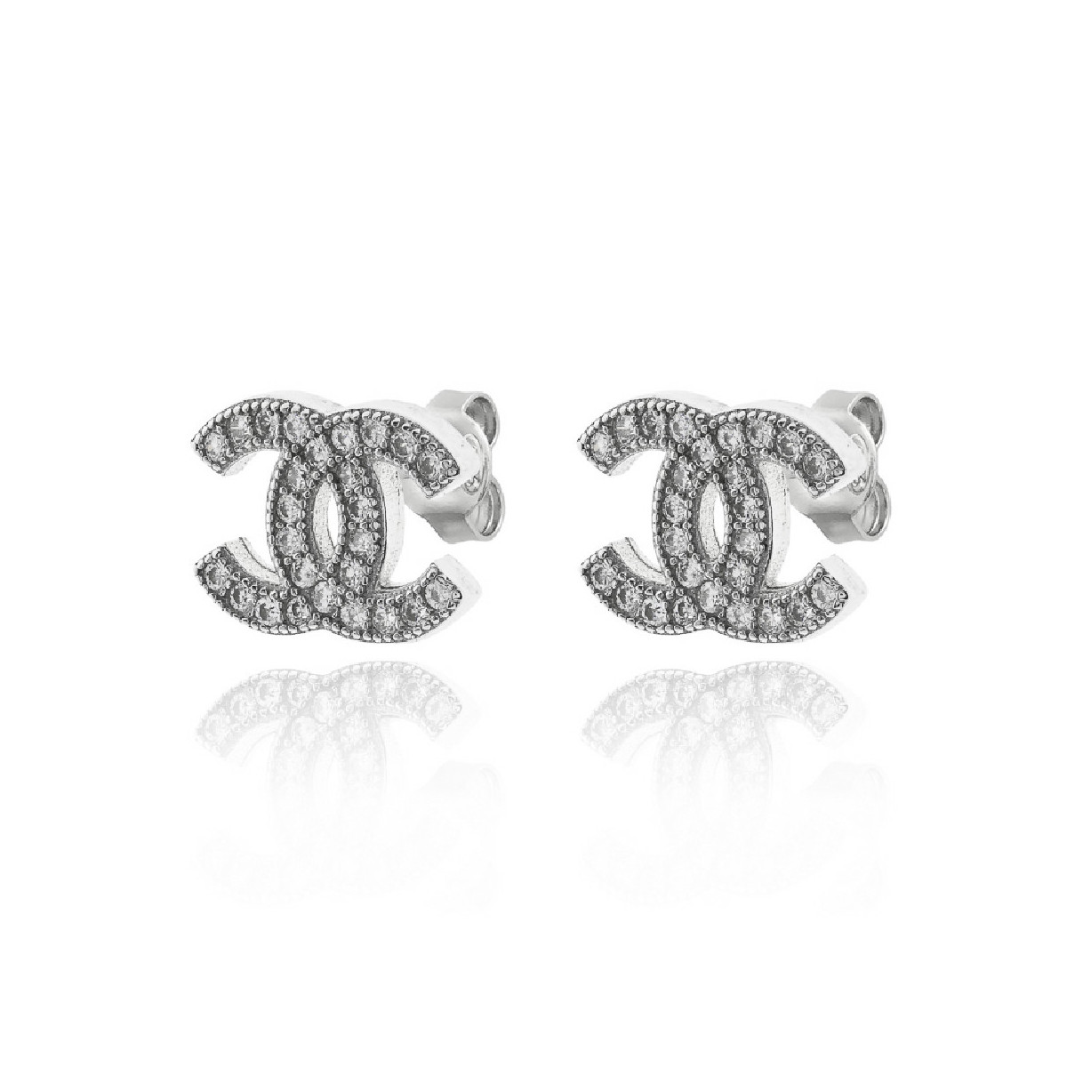 PENDIENTES PLATA COCO BRILLO