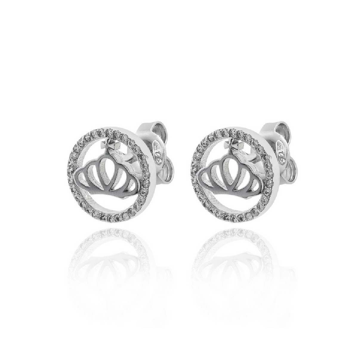 PENDIENTES PLATA KORONA