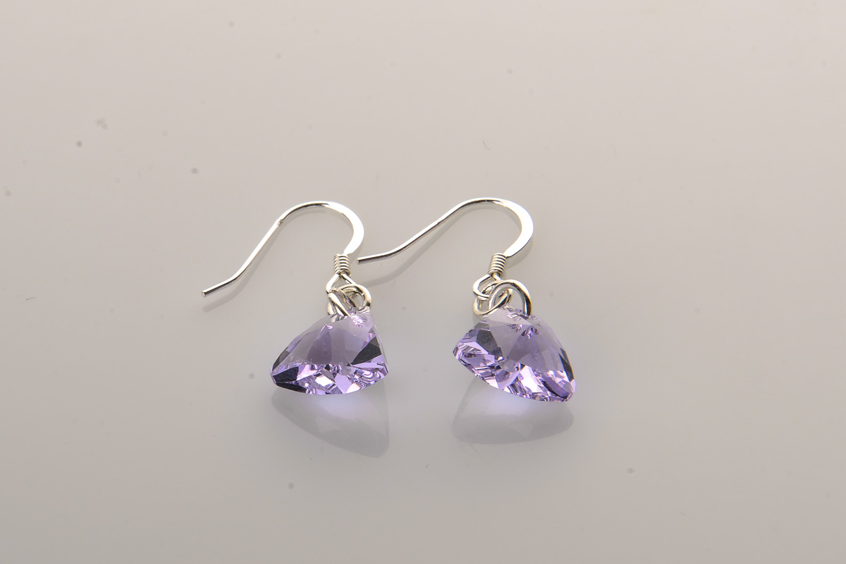 PENDIENTES TRIANGLE VIOLET