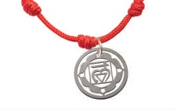 PUL. NUDOS CON CHAKRA  MULDHARA ( ROJO )