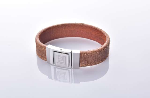 PULSERA ESTRIBO SAHARA COGNAC