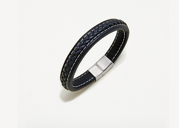 PULSERA MANUEL TRENZA AZUL