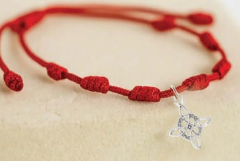 PULSERA NUDOS DE BRUJA ROJA