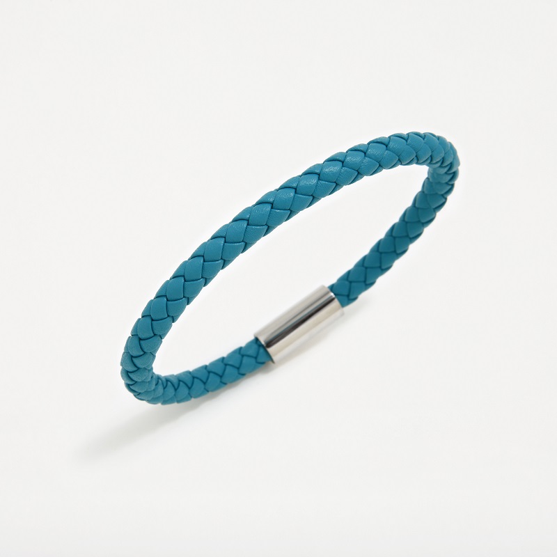 PULSERA PERTEGAZ CUERO AZUL OCEANO