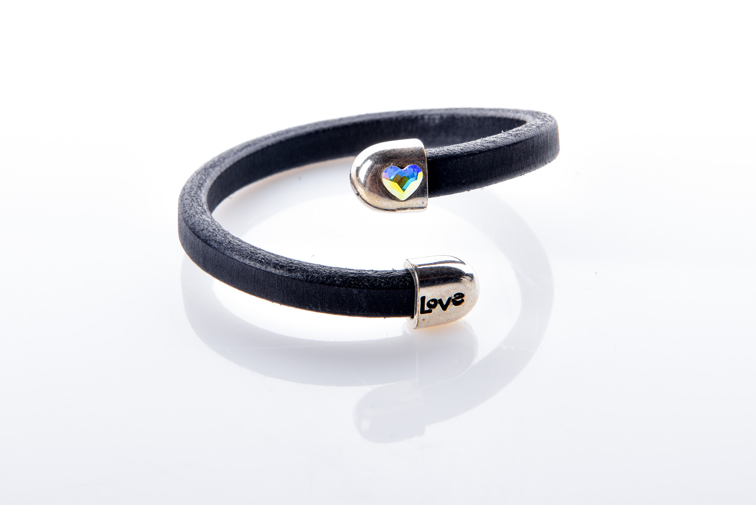 PULSERA REGALIZ LOVE NEGRA