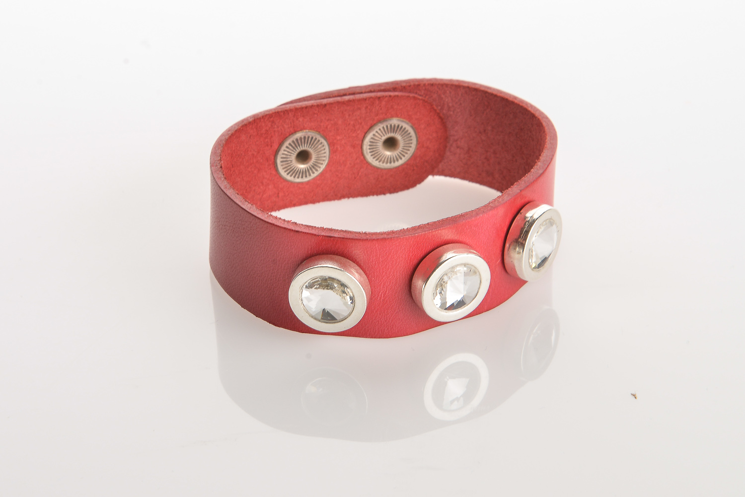 PULSERA SWAROVSKI CIRCLE RED